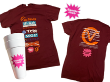 Load image into Gallery viewer, Exotic Club X Shooter Jimmy Collab T-Shirt (Burgundy)