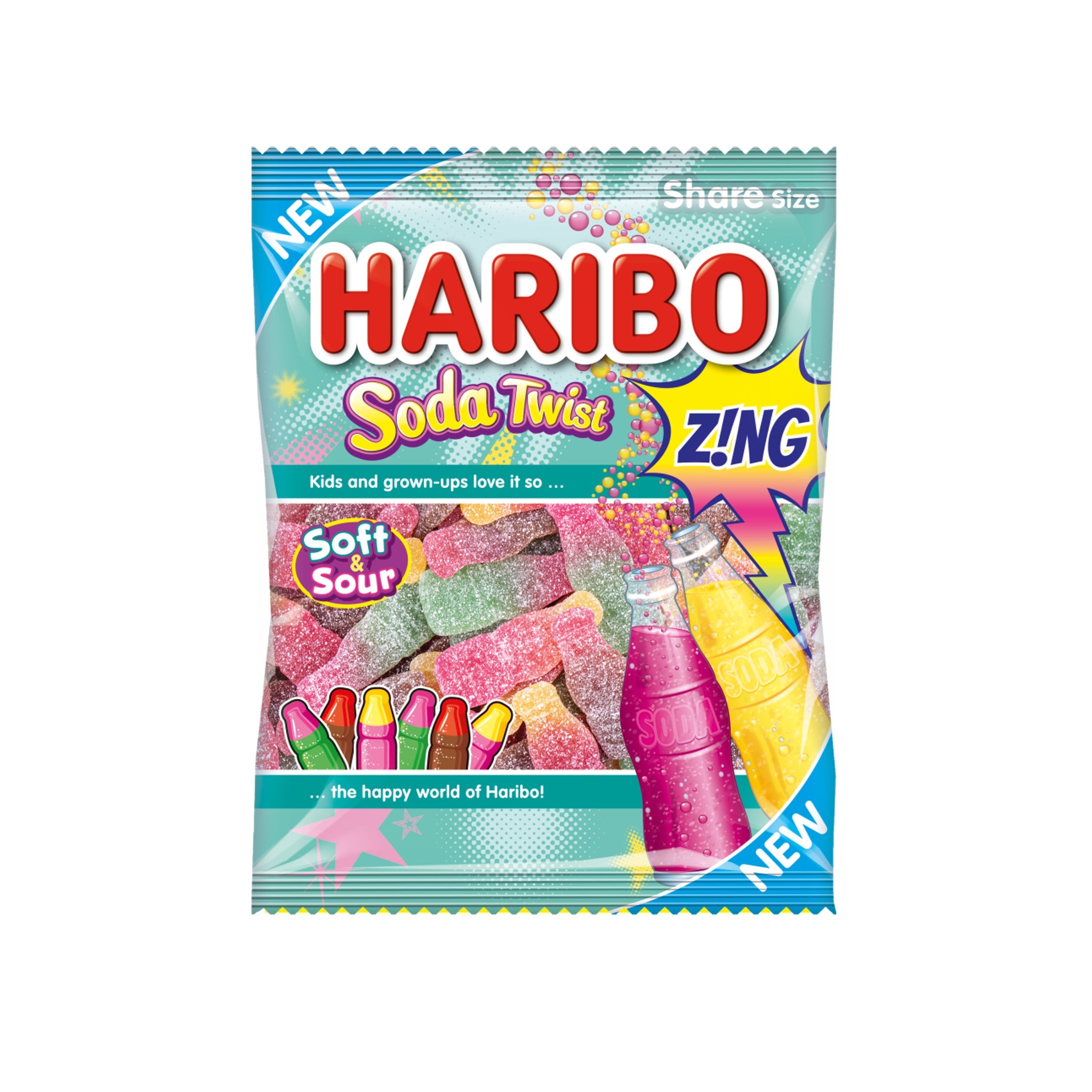 Haribo Soda twist gummies 140g (UK) – Exotic Club Co.