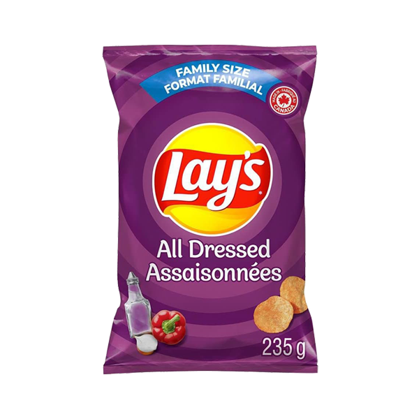 Lay's All Dressed Assaisonées - 66g/235g bags