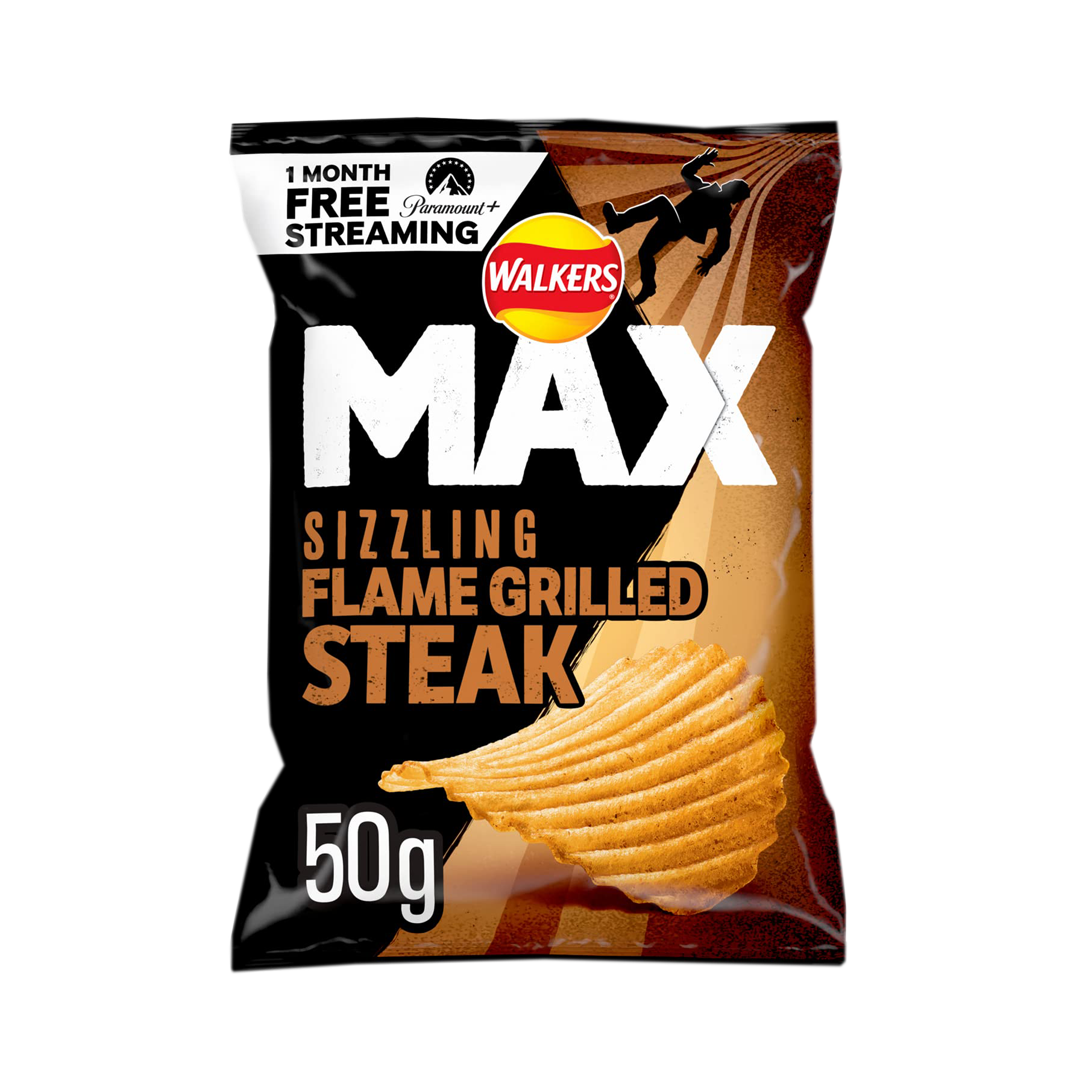 Walkers/Lay's Max Sizzling Flame Grilled Steak 50g (UK) Exotic