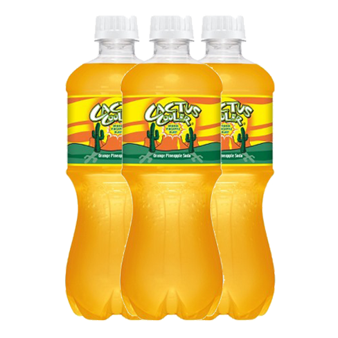 Cactus Cooler Soda Drink, Orange Pineapple - 2 L bottle